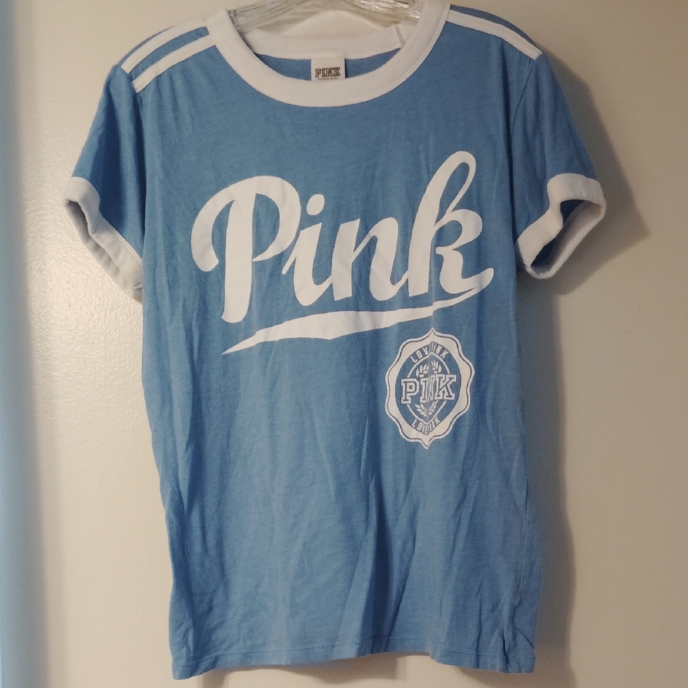 PINK Victoria's Secret Kids Light Blue Tee
